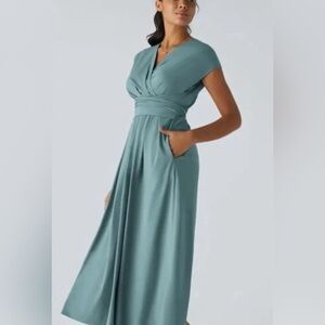 Halara - VNeck Tie Back Midi